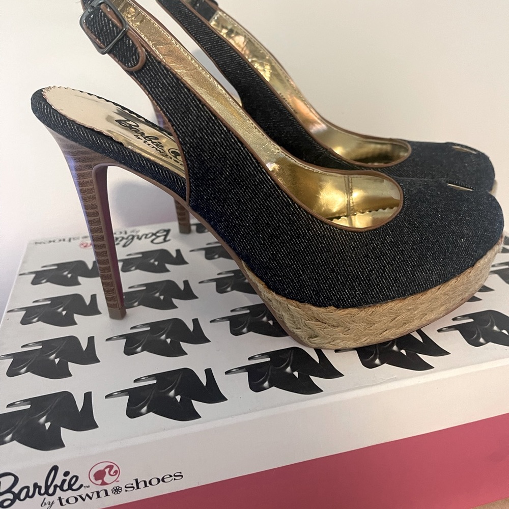 Barbie platforms by town@shoes